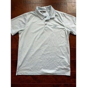 Pebble Beach Polo Shirt Mens XL Blue Short Sleeve Dry-Luxe Performance